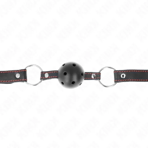 Hohlharter Schwarzer Ballknebel Modell 2 65 X 2.5cm – Kink
