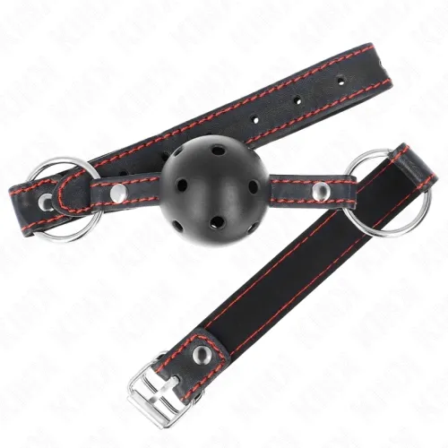 Hohlharter Schwarzer Ballknebel Modell 2 65 X 2.5cm – Kink