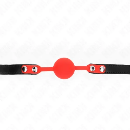 Silicone ball 4cm gag with lock 60 x 2cm – Kink