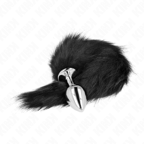 KINK - ANAL PLUG GRÃSSE M 8 X 3,5 CM MIT KUNSTSTOFFSCHWANZ 40 CM SCHWARZ