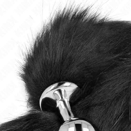 KINK - ANAL PLUG GRÃSSE M 8 X 3,5 CM MIT KUNSTSTOFFSCHWANZ 40 CM SCHWARZ