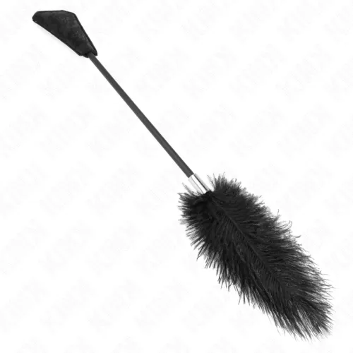 Ostrich feather tickling set with lace palette 56cm – Kink