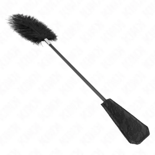Ostrich feather tickling set with lace palette 56cm – Kink