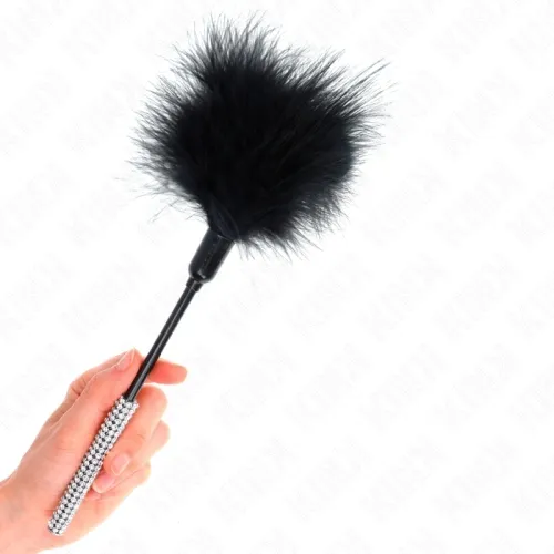 Tickle Feathers with Rhinestone Handle 27cm – Kink