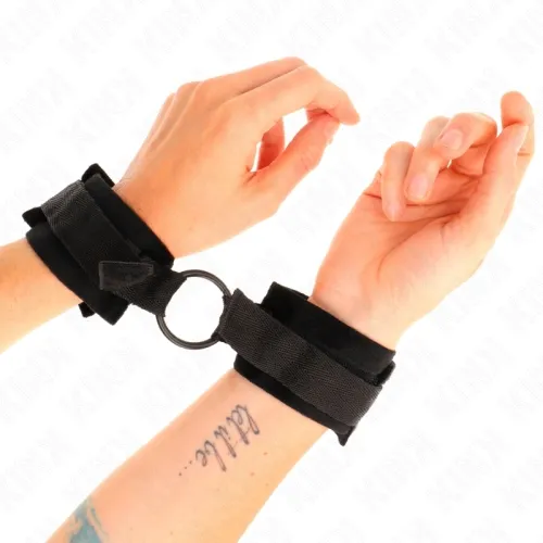 Beginner Handmanschetten 25cm Mit O-Ring 4cm Schwarz – Kink