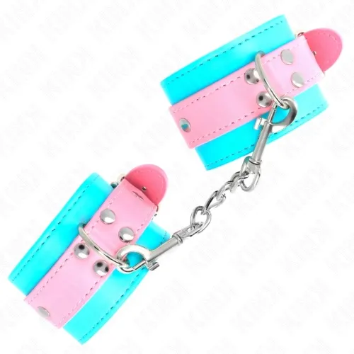 SãÃE Handgelenkfesseln Blau / Rosa – Kink