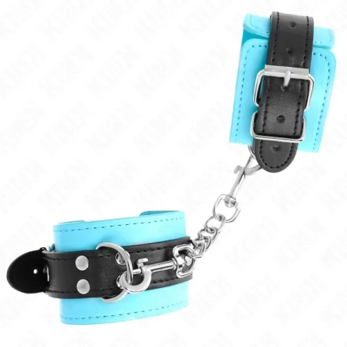 Haken-Handfesseln Blau PelzgefãTtert – Kink