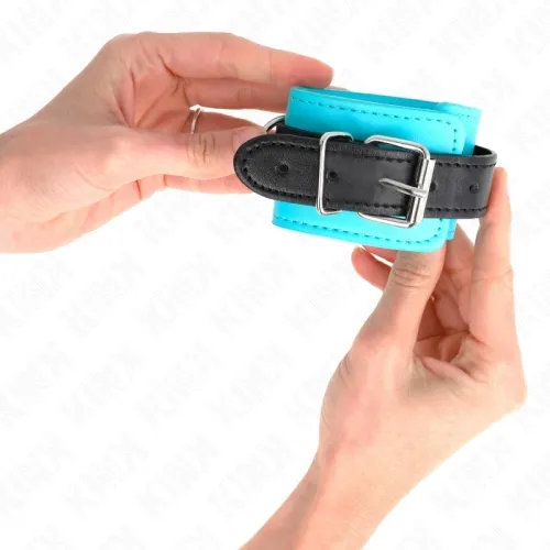 Haken-Handfesseln Blau PelzgefãTtert – Kink