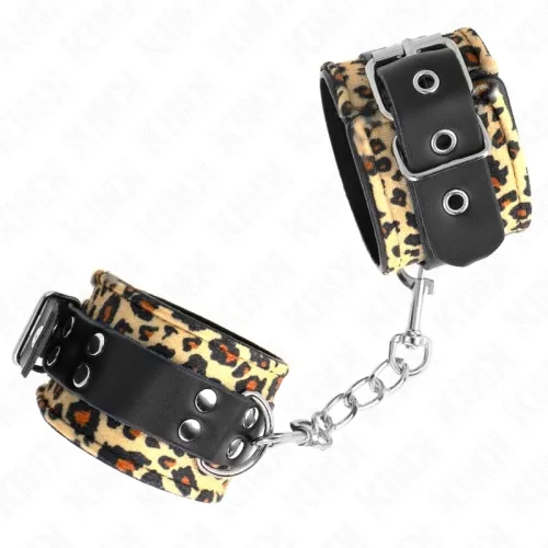 Leopard Leather Wrist Cuffs – Kink