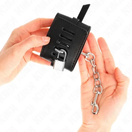 Deluxe Handgelenkfesseln Mit Verriegelung Schwarz – Kink
