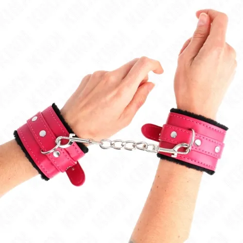Premium Handgelenkfesseln gefüttert Schwarz – Kink