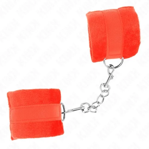 Beginner Pelzhandmanschetten Rot 30 X 7cm – Kink