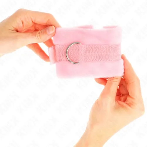 Beginner Pelzhandmanschetten Rosa 30 X 7cm – Kink