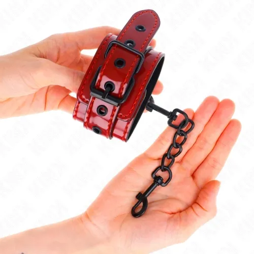Dunkelrote Handgelenkmanschetten 23 X 5cm – Kink