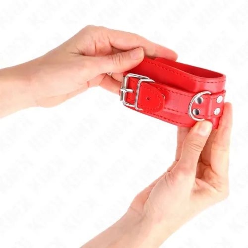 Einfache Handgelenksfesseln Rot – Kink