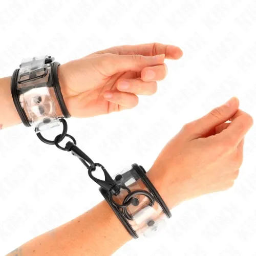 Transparent wrist cuffs – Kink