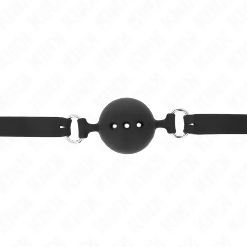 MORDAZA 55 x 2 cm Ball 4.5cm Vollsilikon Größe M Schwarz – Kink