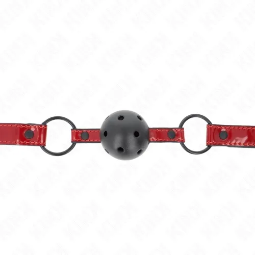 GlãNzender Kunstlederball 4.5cm Knebel – Kink