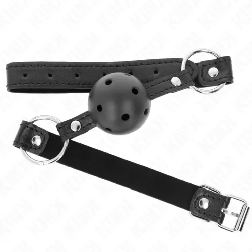 Hollow Hard Black Ball 4.5cm Gag Model 1 63.5 x 2cm – Kink