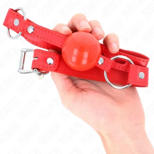 Tpe-Ball 4cm Knebel Mit Rojo-Schloss 60 X 2cm – Kink