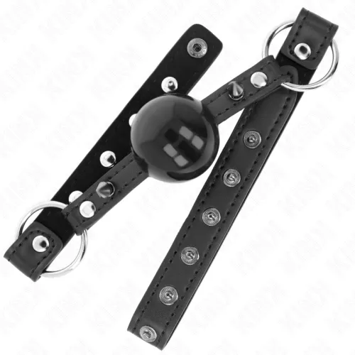 4cm Ball Gag with Lace Rivet and Snap Closure – Kink