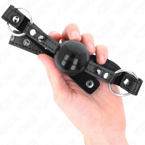 4cm Ball Gag with Lace Rivet and Snap Closure – Kink