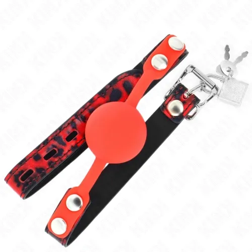 Model 2 Silicone Ball 4cm Gag With Lock 60 x 2cm – Kink