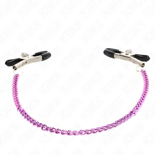 Perlenkette Nippelklemmen Lila 30cm – Kink