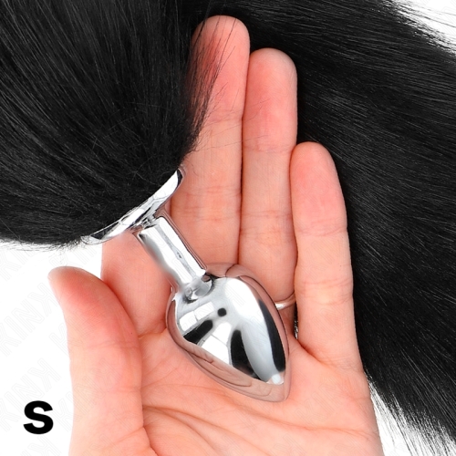 KINK - ANAL PLUG GRÃSSE S 7 X 3 CM MIT KUNSTSTOFFSCHWANZ 40 CM SCHWARZ