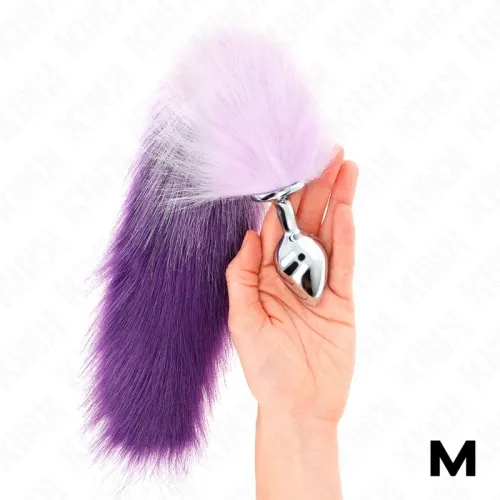 Analplug Größe M 8 X 3.5cm Mit Schwanz 40cm Lila – Kink