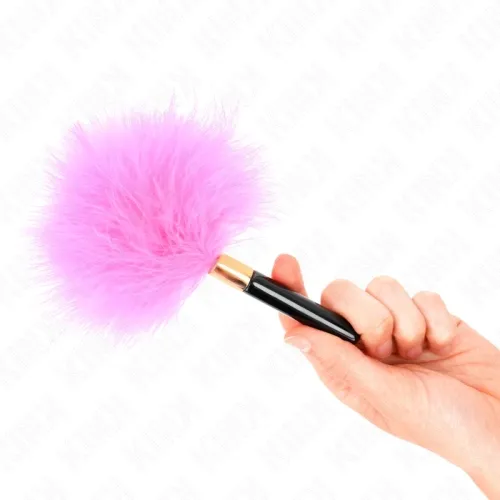 Fuchsia Gold Metal Tickling Feathers 18cm – Kink