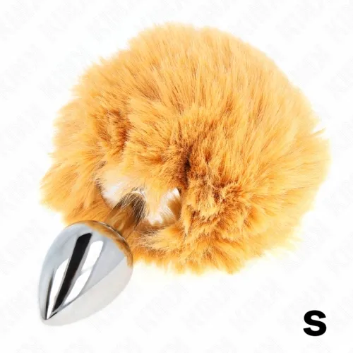 Edelstahl-Plug 7 X 3cm Mit Puschel Aus Kunstfell 8cm – Kink