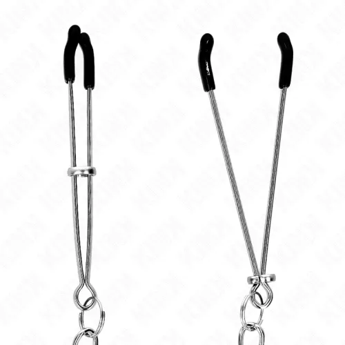 Thin nipple clamps with thick 30cm chain – Kink