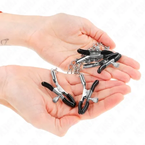 4 Adjustable Nipple and Clitoral Clamps, Silver – Kink