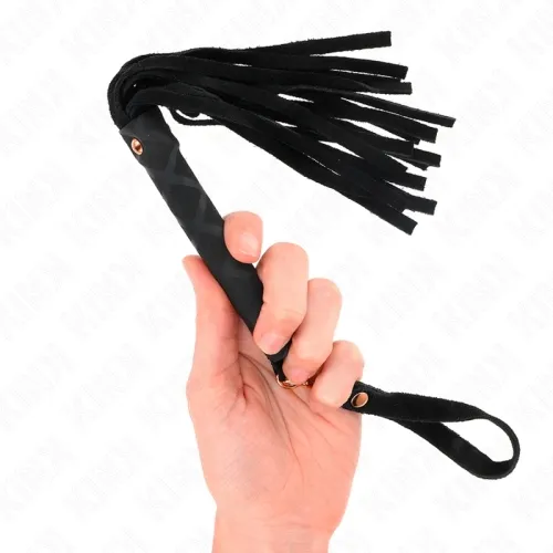 Black suede mini whip 30cm – Kink