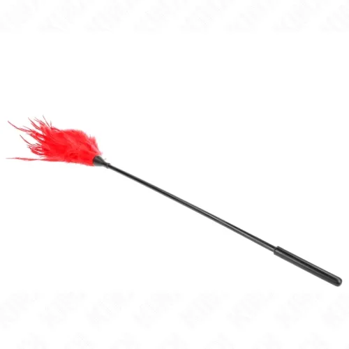Mehrere Rote Kitzelfedern 45cm – Kink