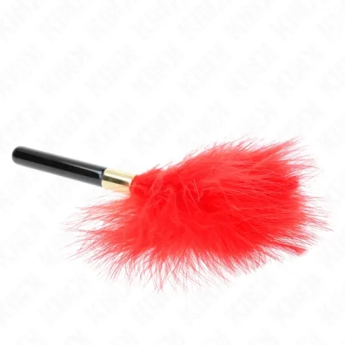 Red-Gold Metal Tickling Feathers 18cm – Kink