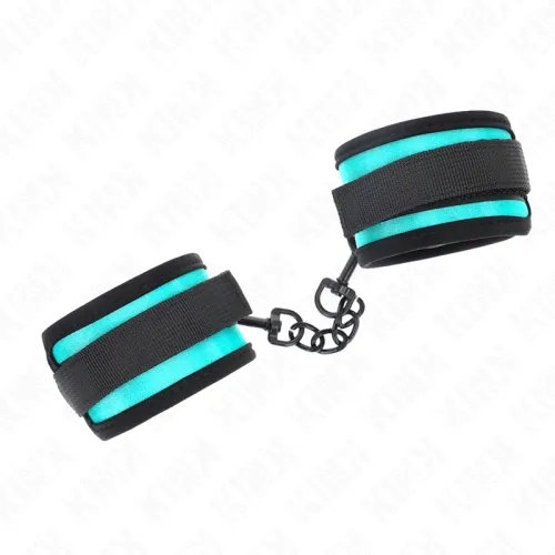 Nylon-Handfessel Mit Klettverschluss Schwarz-Blau – Kink