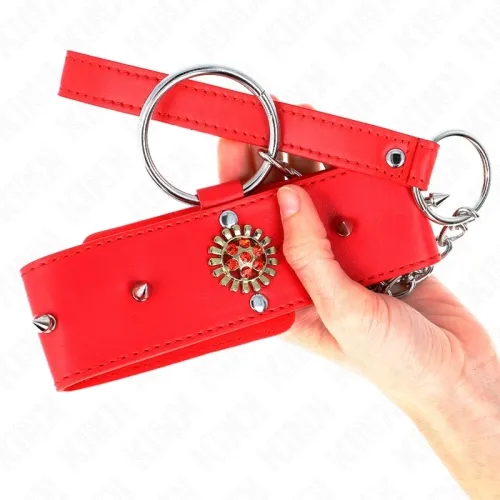 Rote Diamantkette Mit Gürtel 65cm – Kink
