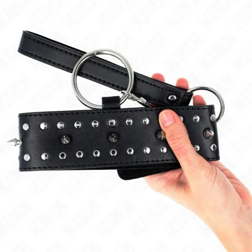Halskette Mit Leine 65cm Mit Silbernen Nieten – Kink