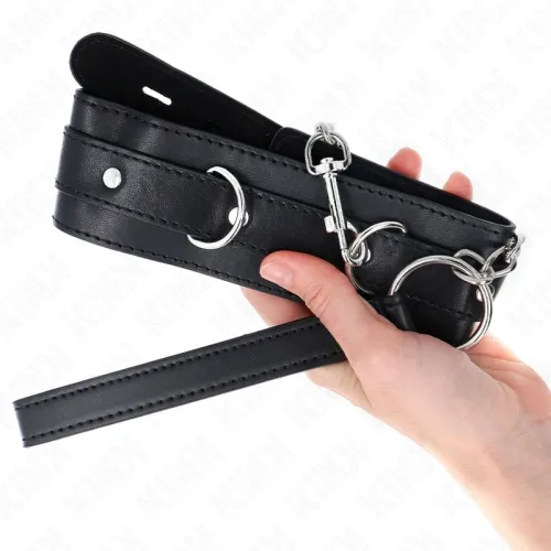 Collar with Belt 65cm with Strap Black – Kink