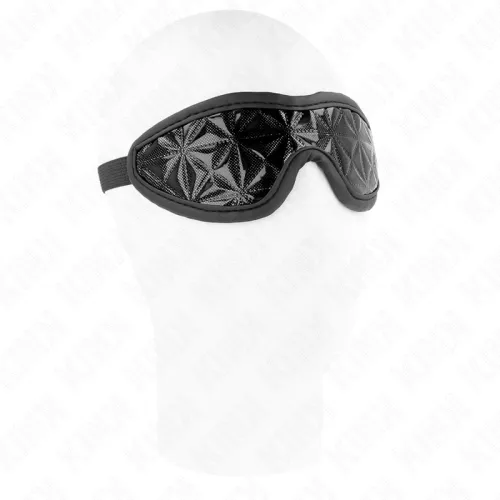 Black headband with diamond pattern 20.5 x 6 cm – Kink