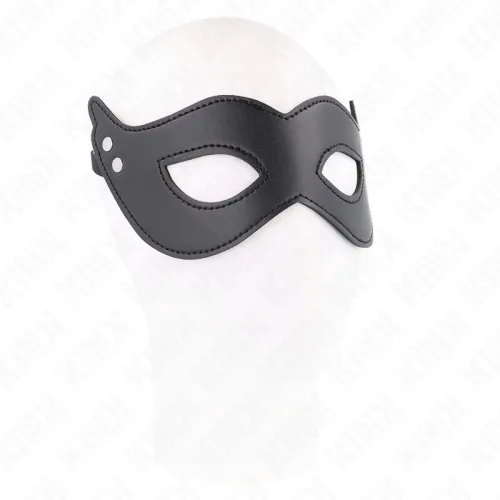 Kunstledermaske Mit Nieten Modell 1 26 X 8cm – Kink