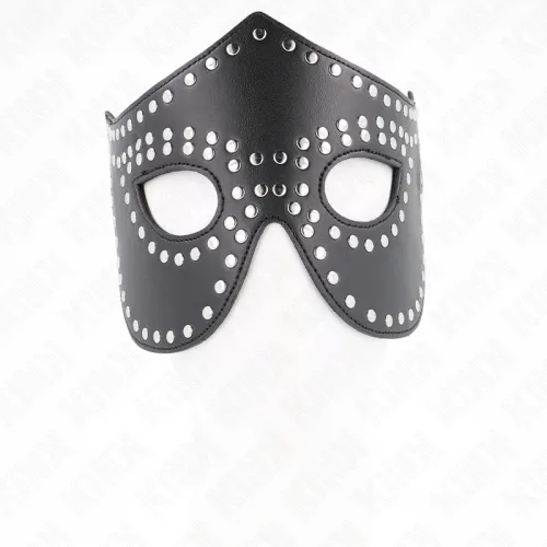 Faux leather mask with rivets, model 2, 30 x 12 cm – Kink