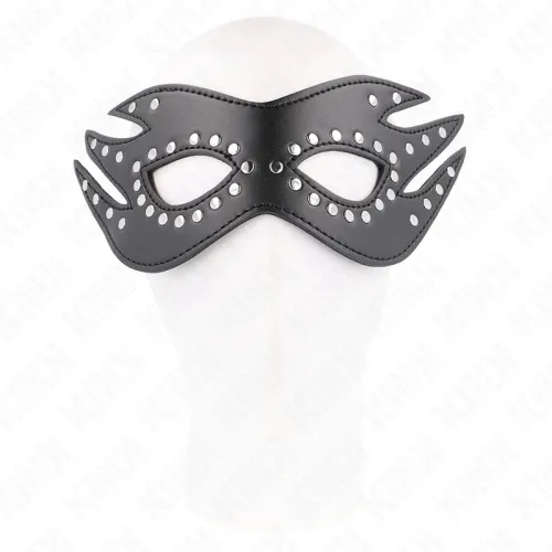 Kunstledermaske Mit Nieten Modell 3 26 X 9.5cm – Kink