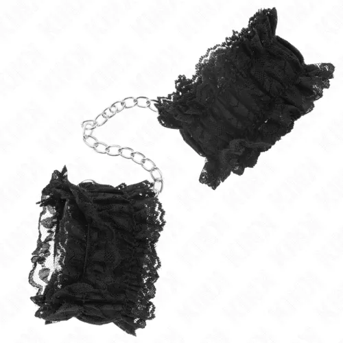 Elastische Handgelenksfesseln Aus Spitze Negro – Kink