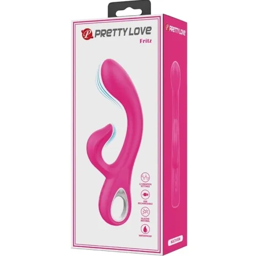 Fritz Rabbit Vibrator 12 Modes Pink | Pretty Love