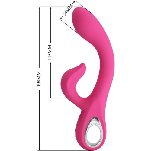 Fritz Rabbit Vibrator 12 Modes Pink | Pretty Love