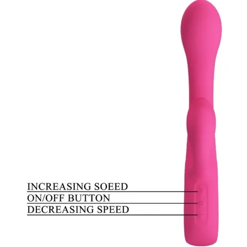 Fritz Rabbit Vibrator 12 Modes Pink | Pretty Love