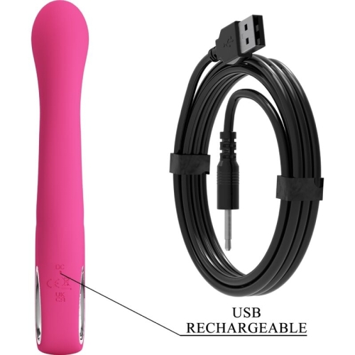 PRETTY LOVE - NOVAK RABBIT VIBRATOR 12 VIBRATIONEN ROSA produkt mit Ladekabel